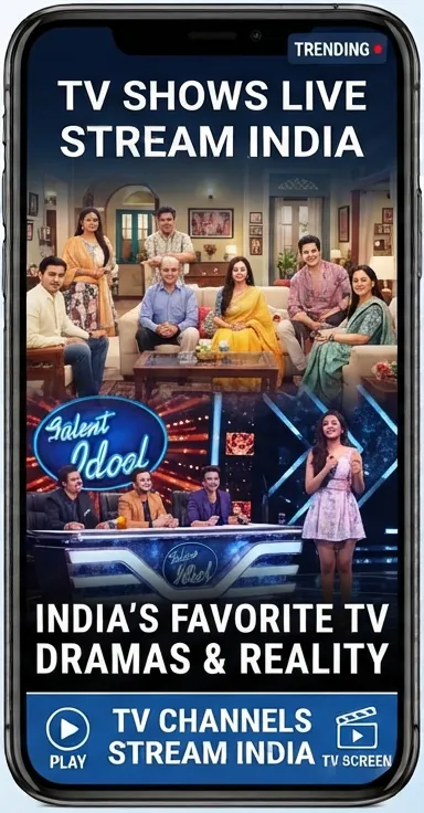 Live Indian TV shows, dramas and reality shows